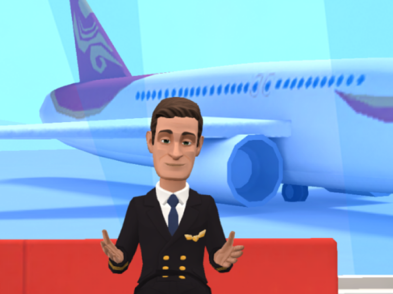 Preview of employee training content created with Plotagon App.